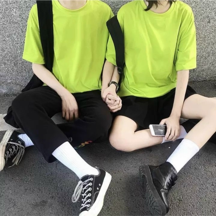 Áo thun trơn tay ngắn form rộng