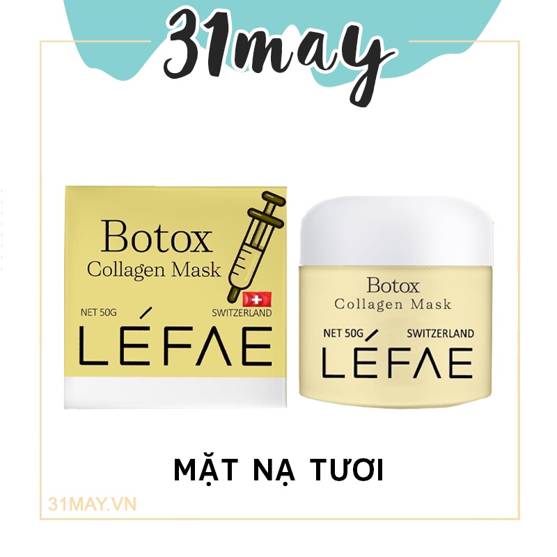 Mặt nạ botox collagen mask chính hãng - mặt nạ tươi léfae thuỵ sĩ 50g
