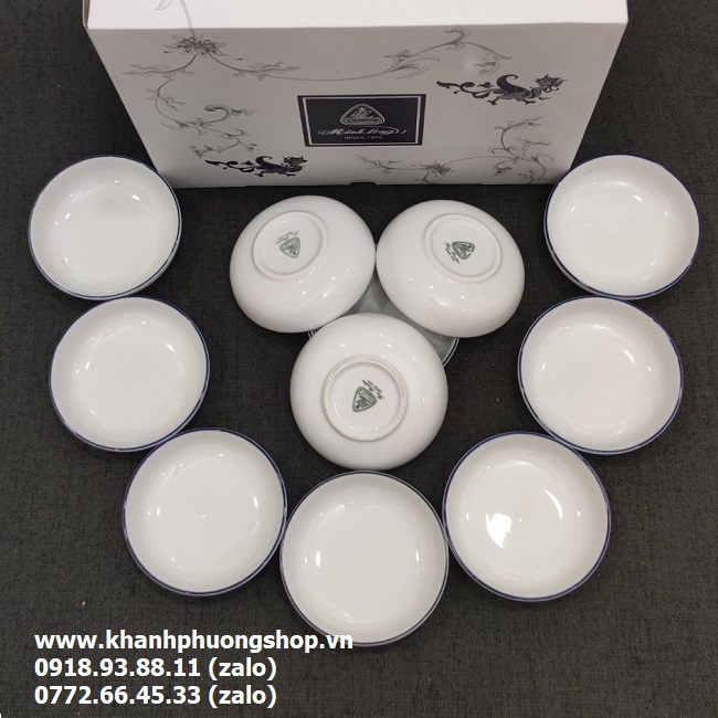chén nước chấm sứ Minh Long - chén nước chấm sứ