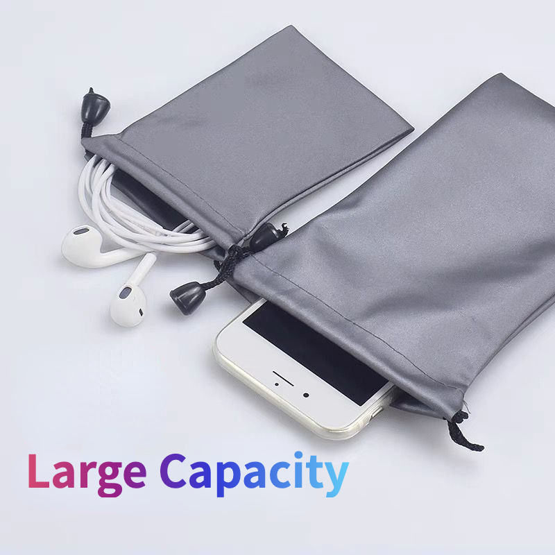 drawstring phone pouch