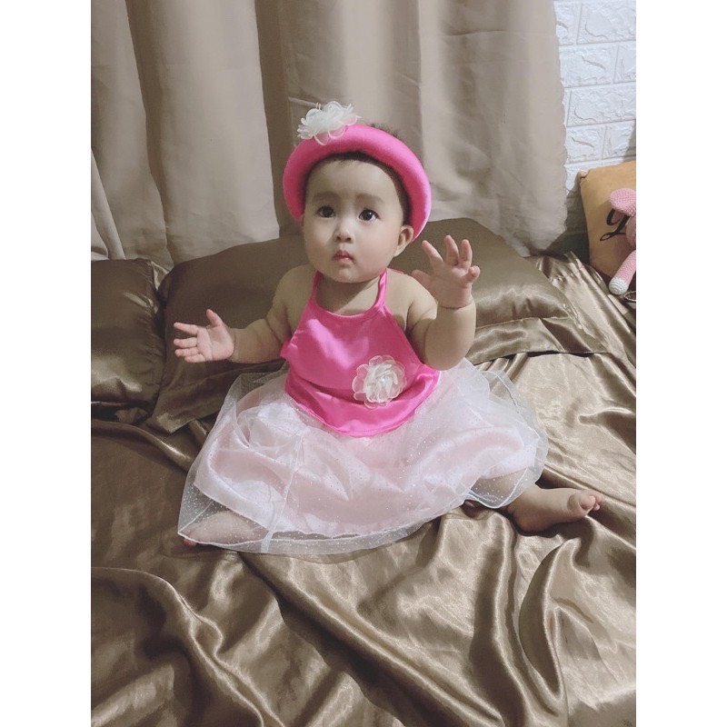 Set yếm nhung đỏ 3 chi tiết