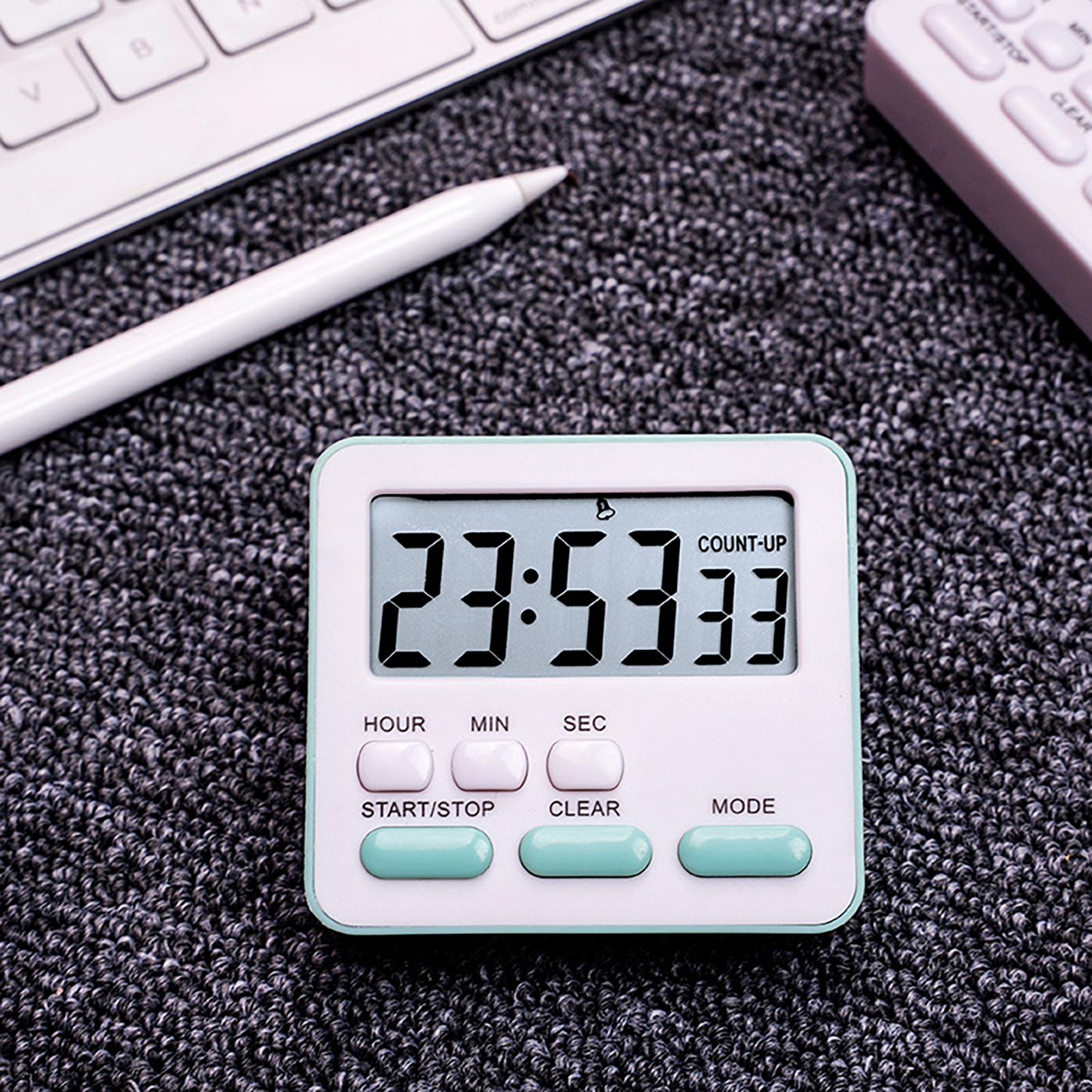youlianba Bedroom Timer Multifunctional Magnetic Kitchen Timer with Large Display for Cooking and Student Time Management