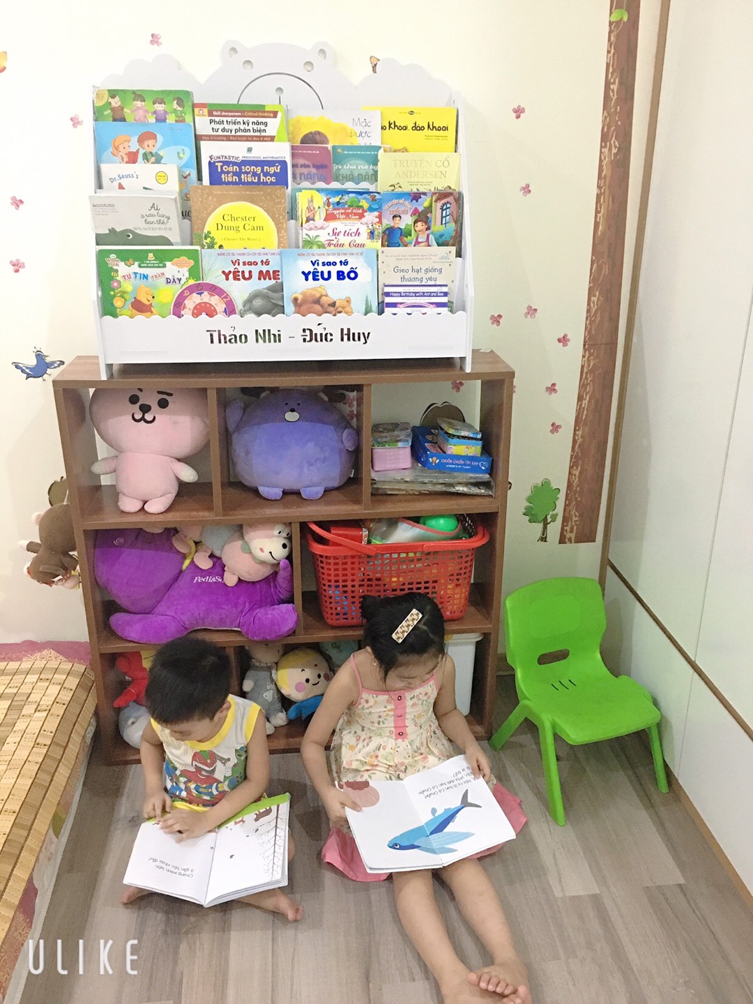 Kệ Sách Gấu 4 tự tháo lắp đa năng