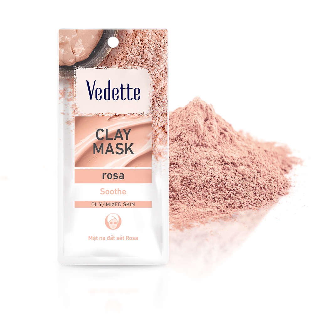 Mặt nạ đất sét Vedette Rosa 12g MNDS-RS-GG0012