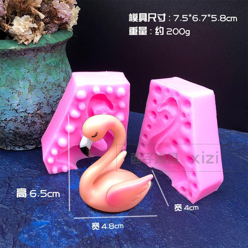 3D Lập Thể Thiên Nga Đôi Silicone Nghệ Thuật Bánh Fondant Chocolate Bộ Tạo Khuôn Hình Ngày Valentine Vật Trang Trí Nhựa Epoxy Bộ Tạo Khuôn Hình