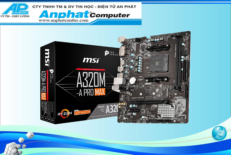 Bo mạch chủ msi a320m-a pro - hàng chính hãng - bảo hành 36 tháng