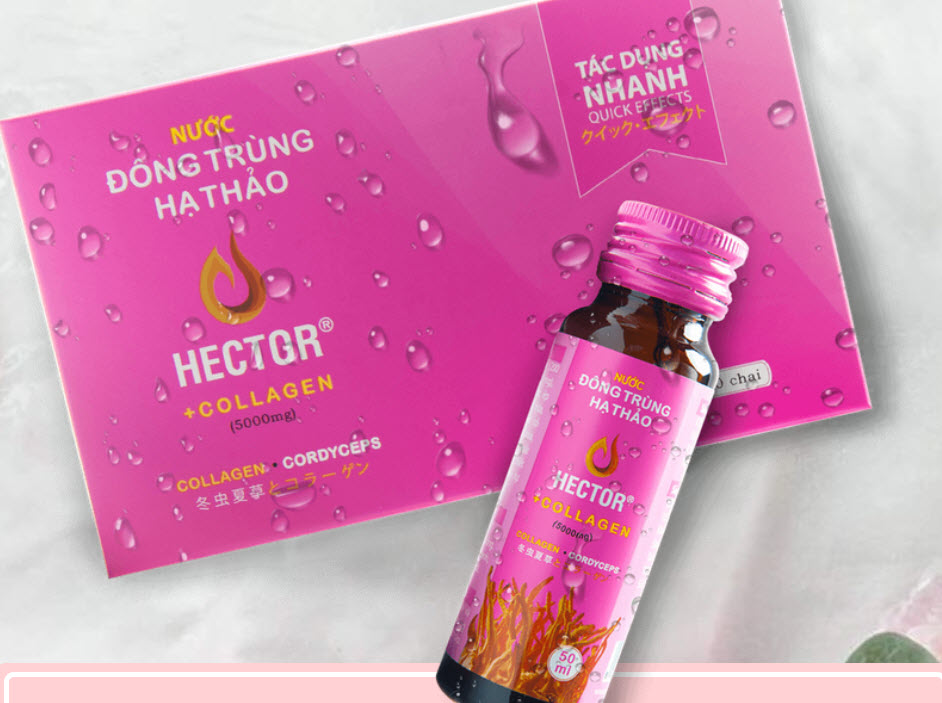Nước Đông Trùng Hạ Thảo Hector Collagen và Hector Sâm