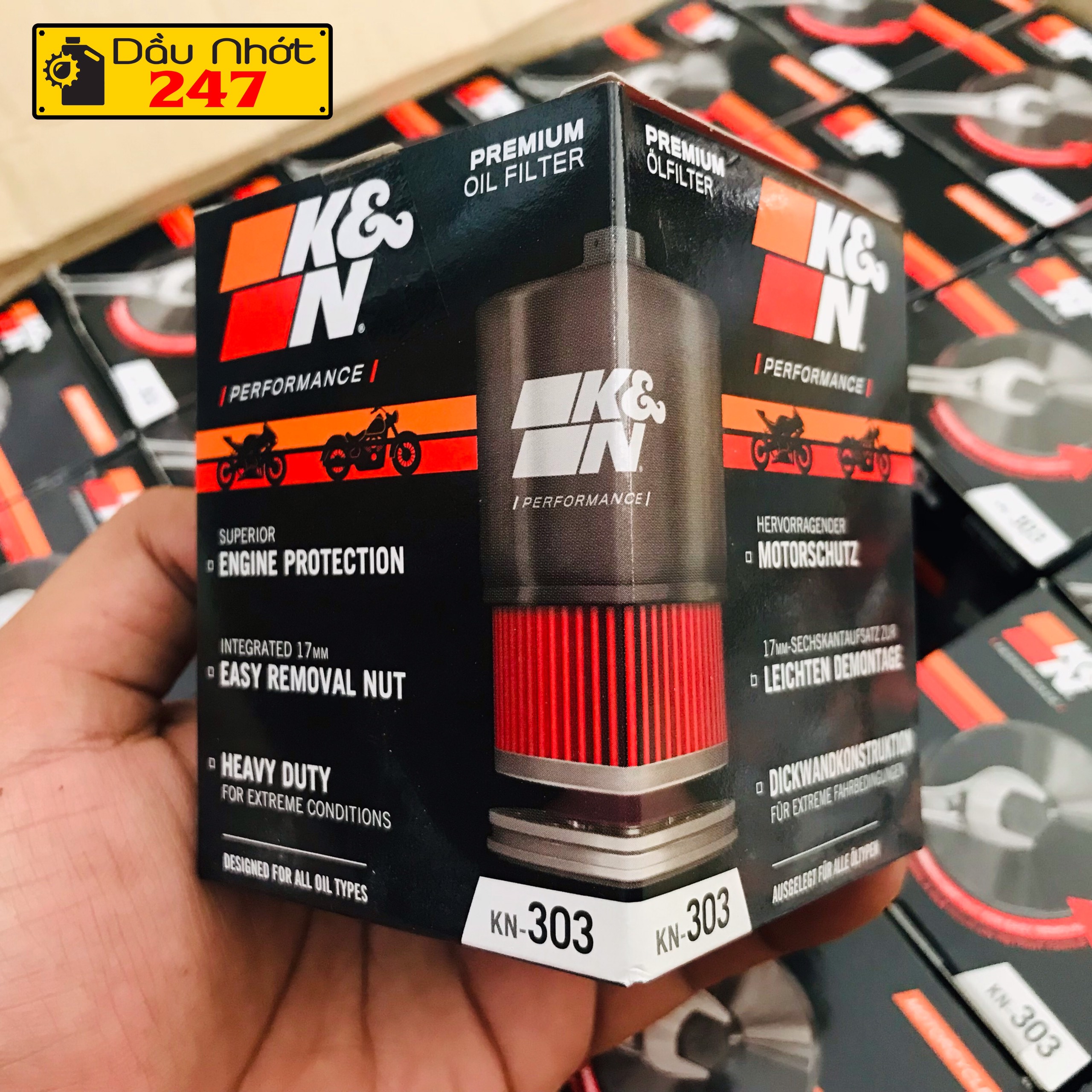 Lọc nhớt K&N KN 303 (KN-303) Kawasaki
