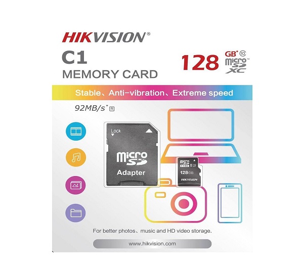 Thẻ nhớ Micro SD Hikvision 32GB 64GB 128GB Class 10 tốc độ 92MB/s - TRANGIATELECOM