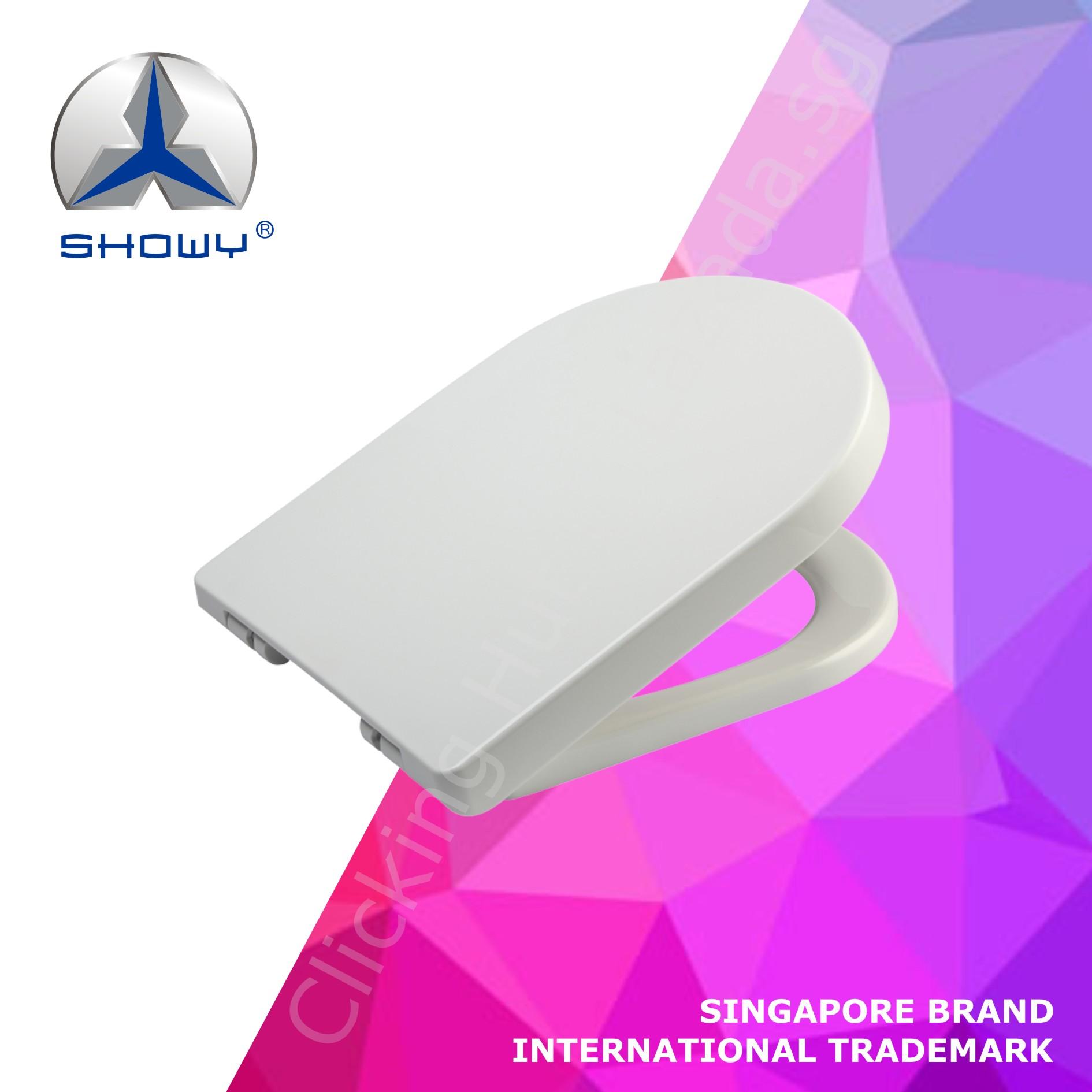 SHOWY "BLANC" Soft Close Toilet Seat And Cover (A SINGAPORE BRAND) SG