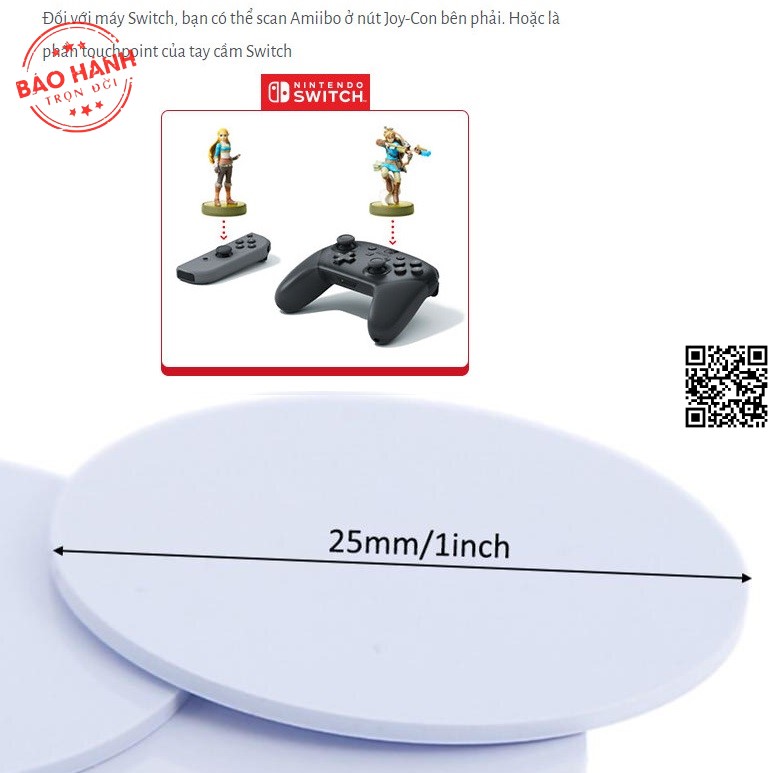 1916 thẻ game nintendo switch amiibo nfc ntag215 giả lập 13.56mhz loai đọc và ghi
