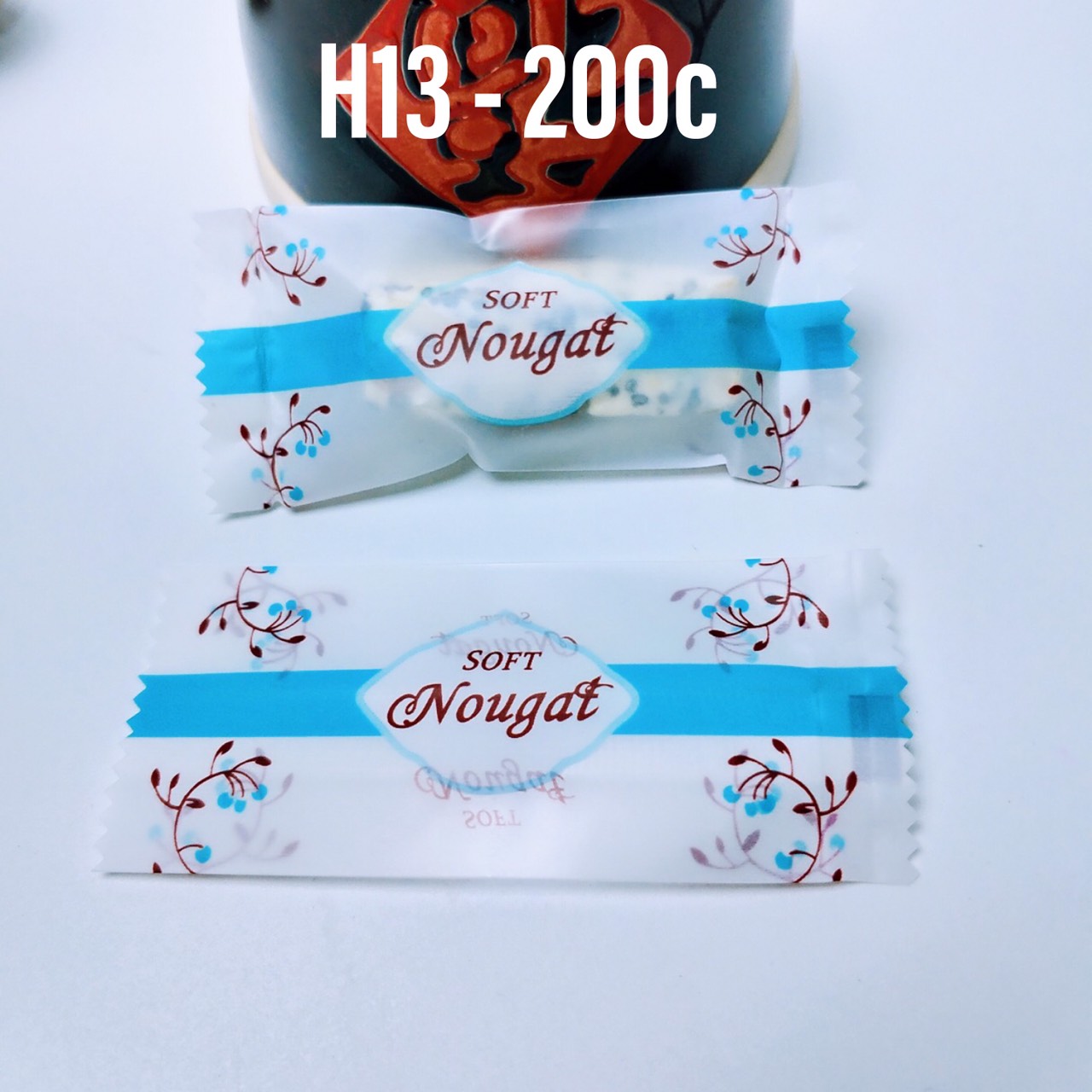 Túi đựng kẹo chữ Nougat 200c