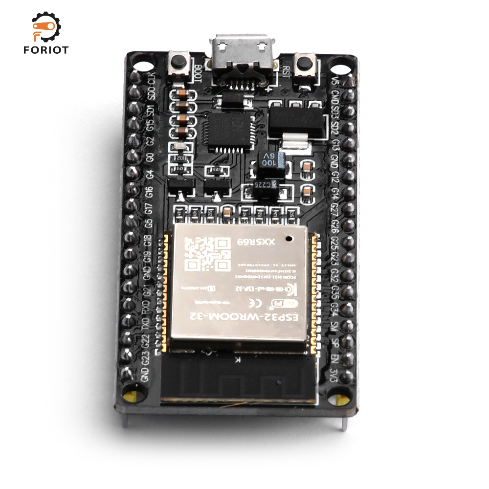 Foriot ESP32 Development Board WiFi Bluetooth Ultra-Low Power Consumption Dual Core WiFi NodeMCU Processor ESP32-WROOM-32D