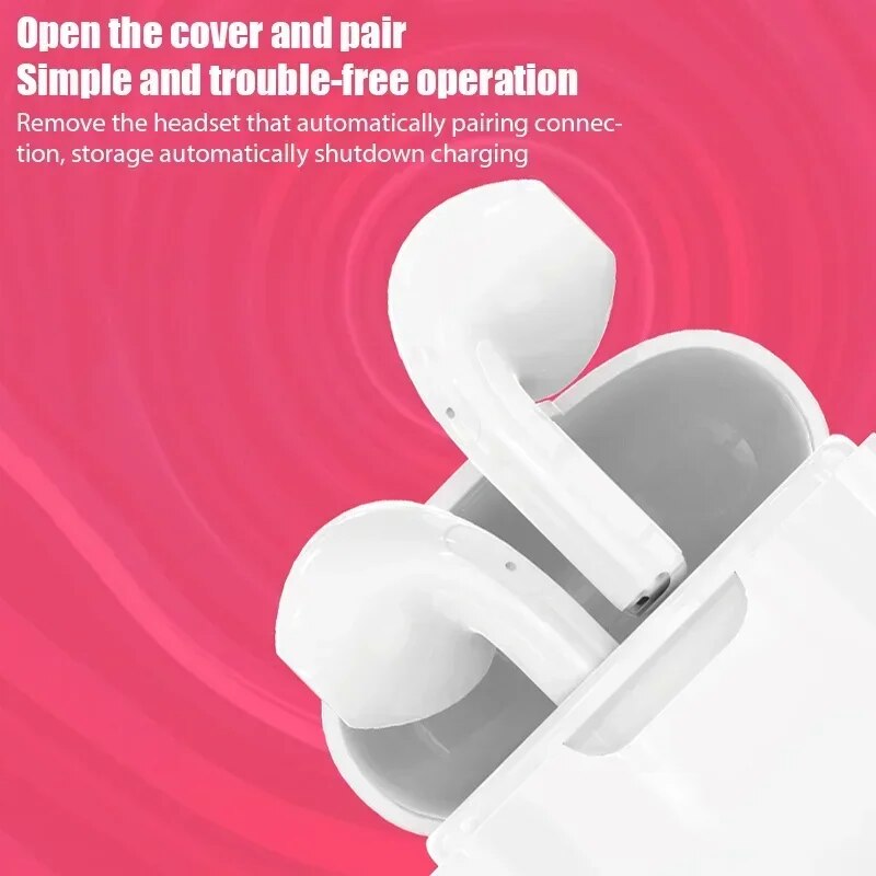 New Wireless Bluetooth Headset with Microphone Earbuds Touch Control Bluetooth Earphones Wireless Headphones