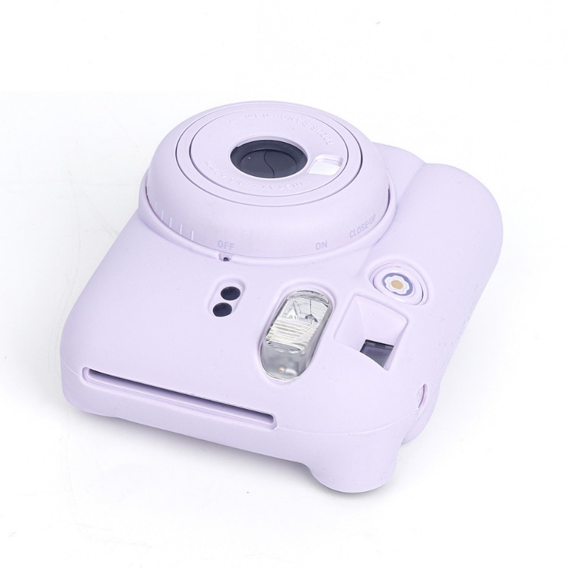 \'[;. Camera Silicone Case For Fujifilm Instax Mini12 Shell Protective Cover Soft Shell Solid Color Scratch-Proof Mini 12 Case