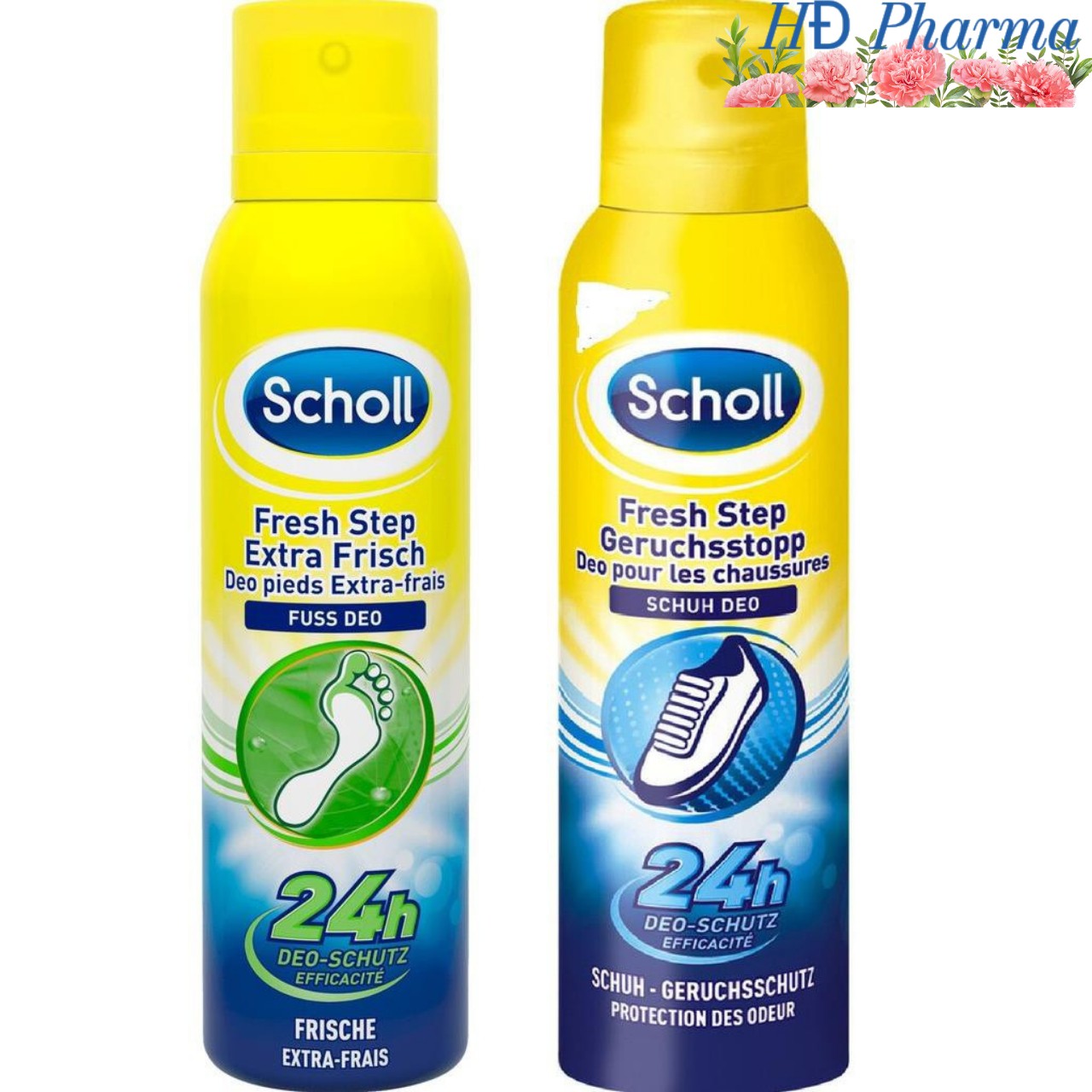 Scholl Fresh Step Xịt khử mùi hôi giầy, hôi chân lọ150ml