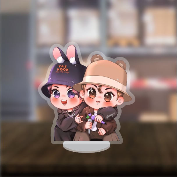 Mô Hình Standee nhân vật Kpop BTS Chibi dễ thương