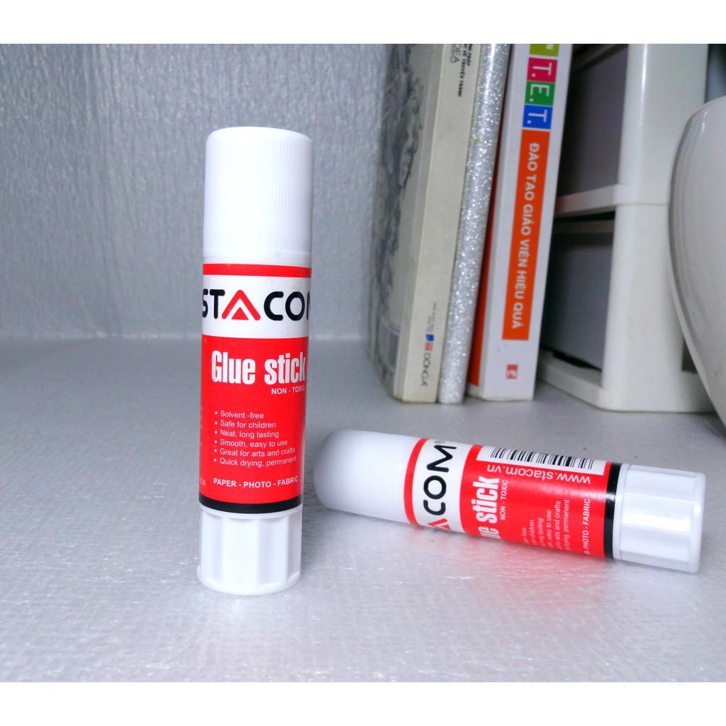 (COMBO 5 THỎI) Hồ Dán Khô 8g STACOM GS101 - Kết Dính Tốt, An Toàn