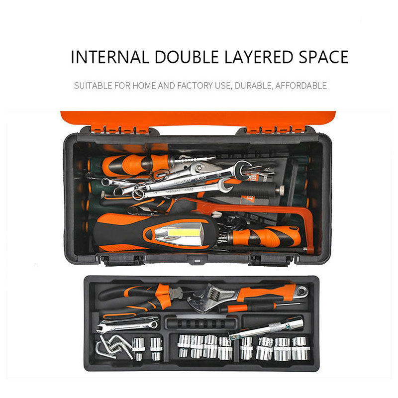 Toolbox Hardware toolbox Car suitcase Household multifunctional large plastic toolbox Special storage box for electrician