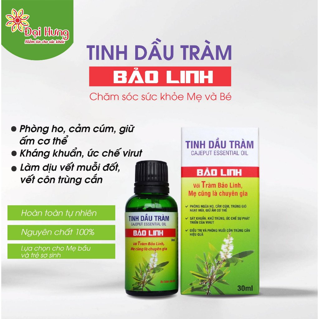 [Thanh Lý HSD 2/25] Tinh Dầu Tràm Bảo Linh Chai 10ml/ 30ml