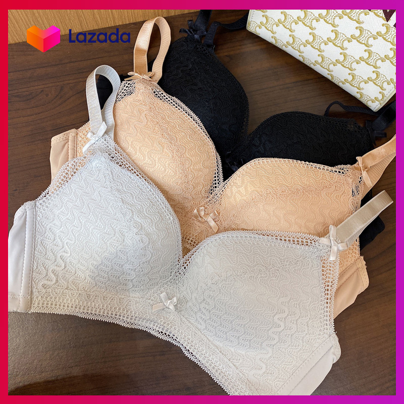 Áo lót [Bigsize] không gọng ren mềm mại đệm mỏng 1.5cm bản lưng to che khuyết điểm - NHShop