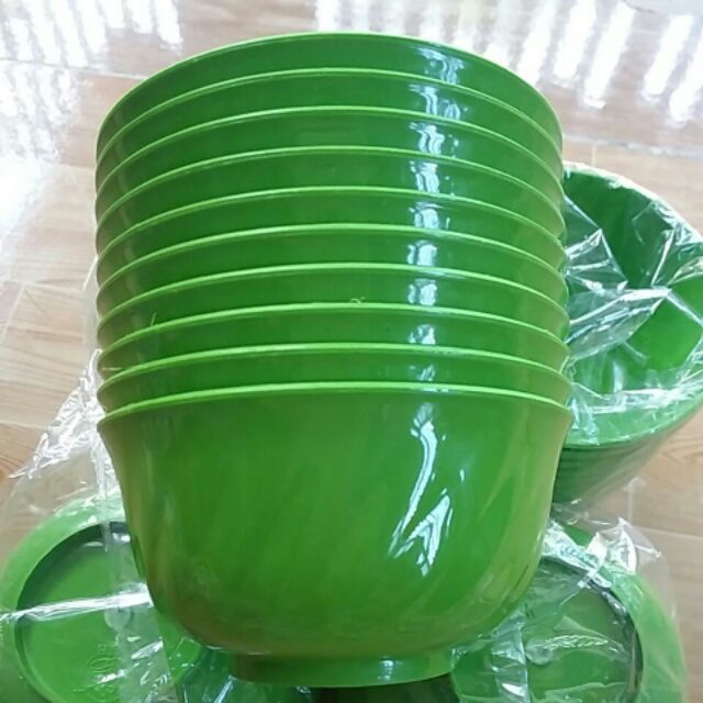 Set 10 CHÉN CƠM NHỰA Dẻo Rẻ (rộng 11cm)
