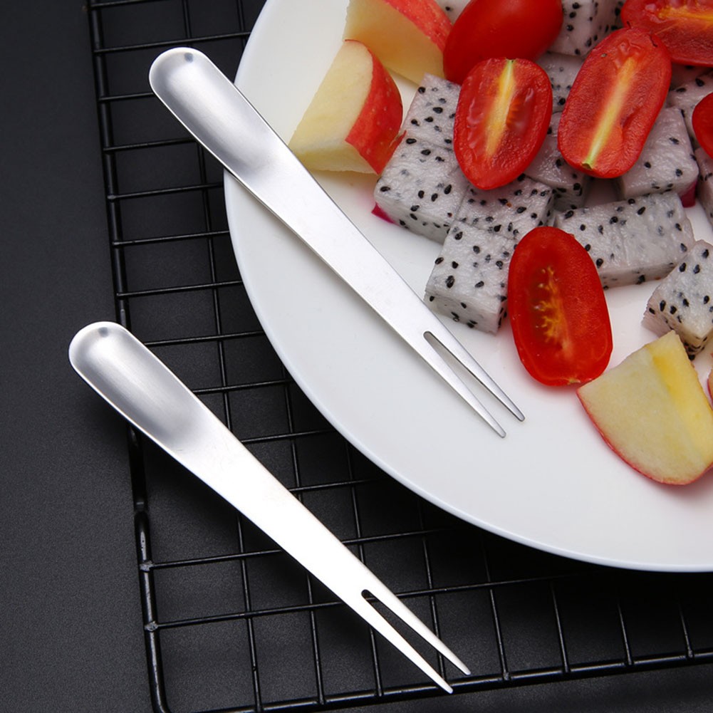High Quality Cake Fork Spoon Multifunction Stainless Steel Cakes Brownies