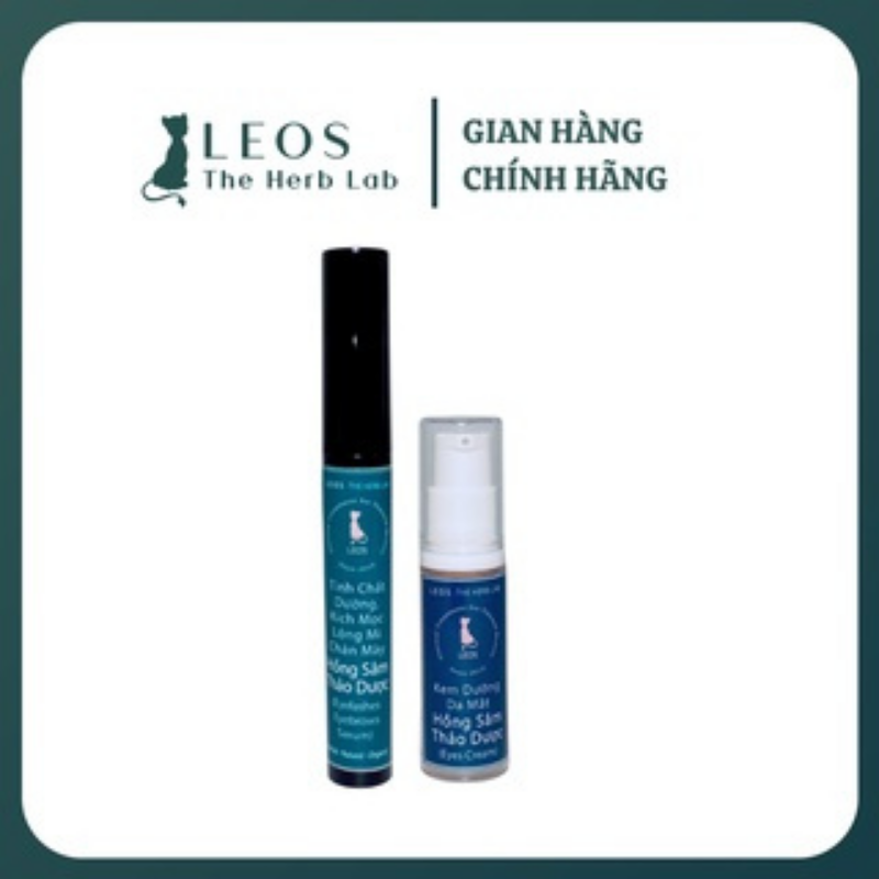 [HCM]Kem Dưỡng Da Mắt Hồng Sâm Thảo Dược dưỡng ẩm cung cấp dưỡng chất giảm bọng giảm thâm giúp da khỏe mịn màng - HANDMADE by LEOS - The Herb Lab