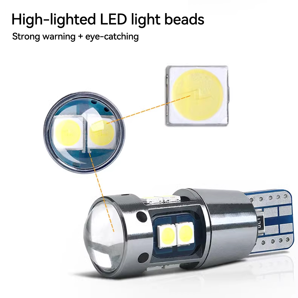 Ruiandsion 2pcs BA9S LED Bulb Canbus Super Bright 12-24V