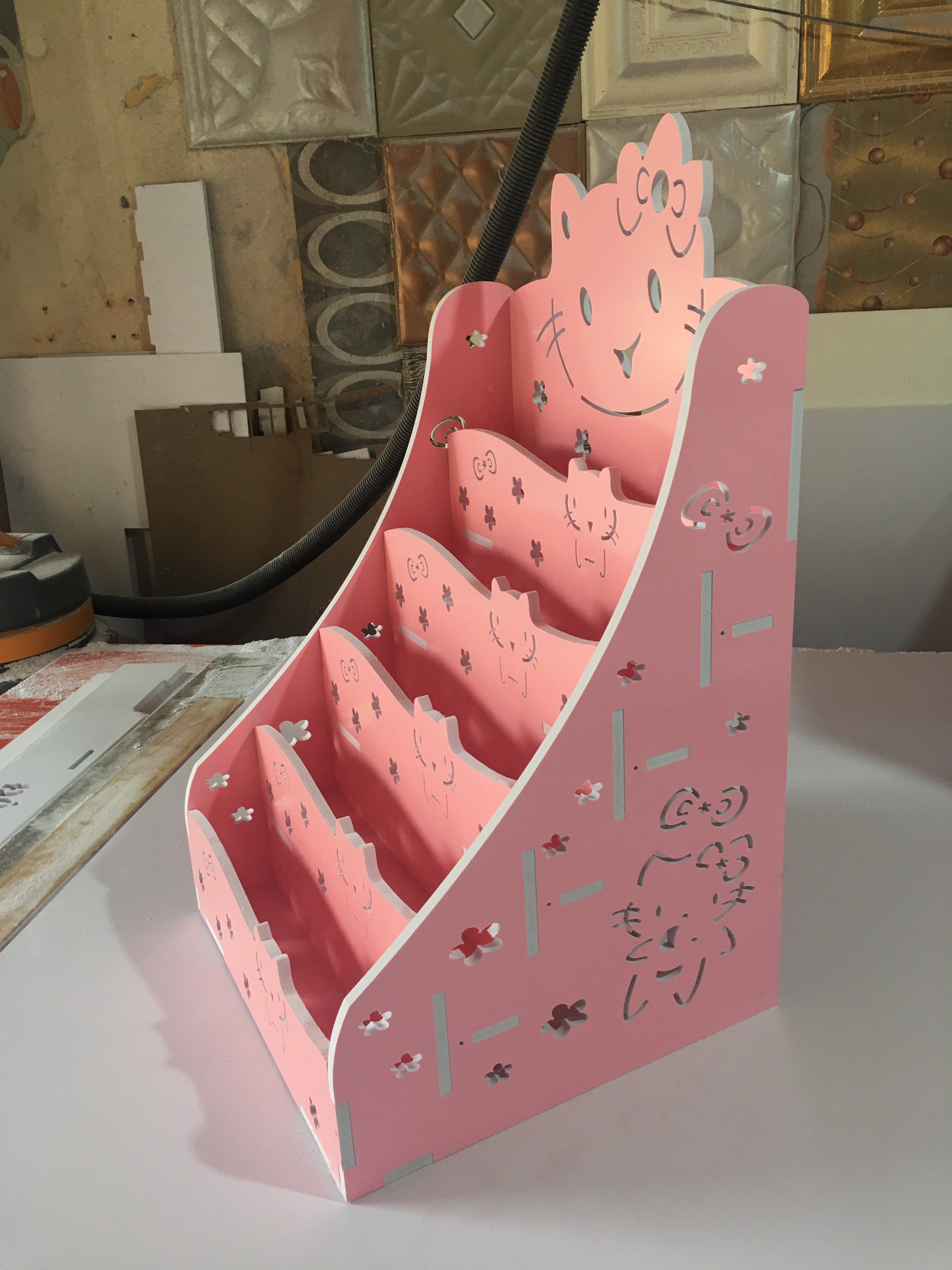 Kệ giá sách Hello Kitty đựng đồ đa năng tự tháo lắp đa năng (3 size)