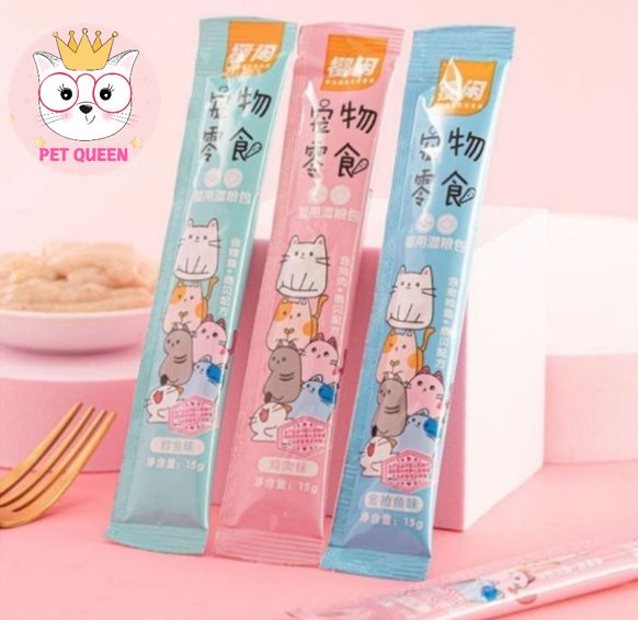 COMBO 5 CÂY SÚP THƯỞNG SHIZUKA CHO MÈO 15gram
