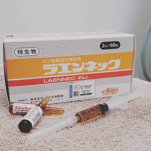 Tế bào gốc Laennec Placenta nội địa Nhật Bản (Hộp 50 ống x 2ml)