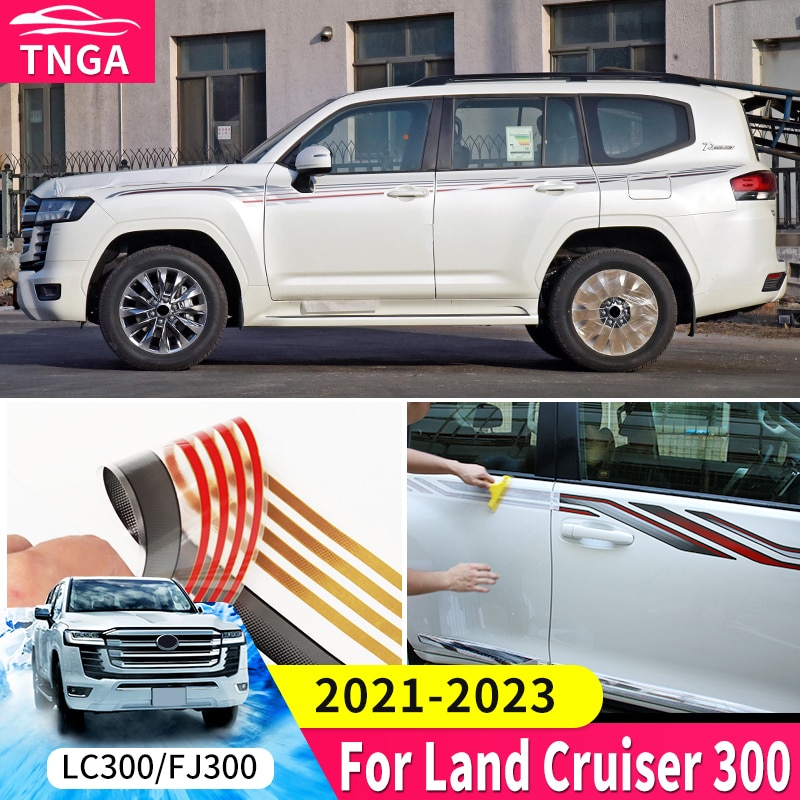 thumbnail image 2 of Fit For Toyota Land Cruiser 300 LC300 J300 2021 2022 2023 70th Anniversary Logo Decorative Label Exterior Decoration Accessories, Alphabet Badge Conversion, For Toyota Land Cruiser 300 (Silver 2 of 14