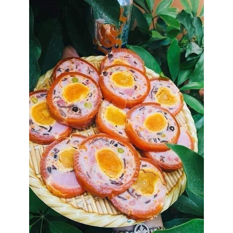 JAMBON TRỨNG MUỐI ( chả da cam ) đòn 500g (giao tphcm)