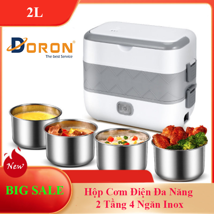 Hộp cơm điện đa năng chất lượng 2 TẦNG 4 NGĂN