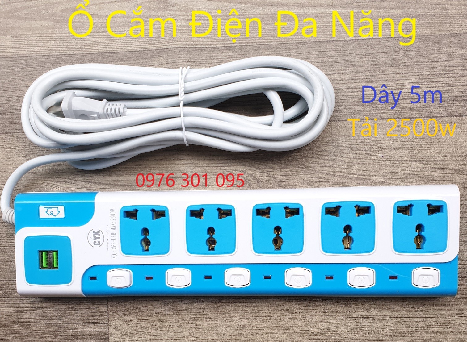 Ổ cắm điện đa năng usb