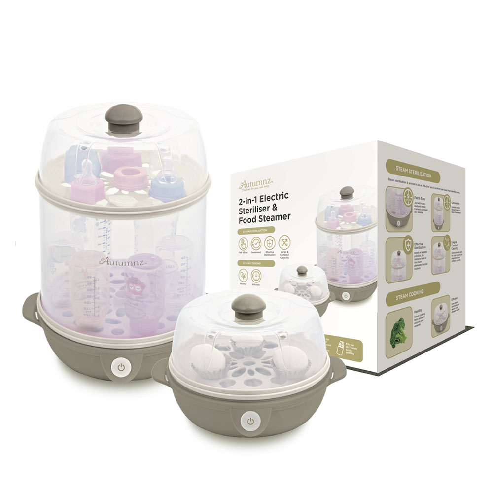 Autumnz 2-in-1 Baby Bottle Electric Sterilizer and Baby Food