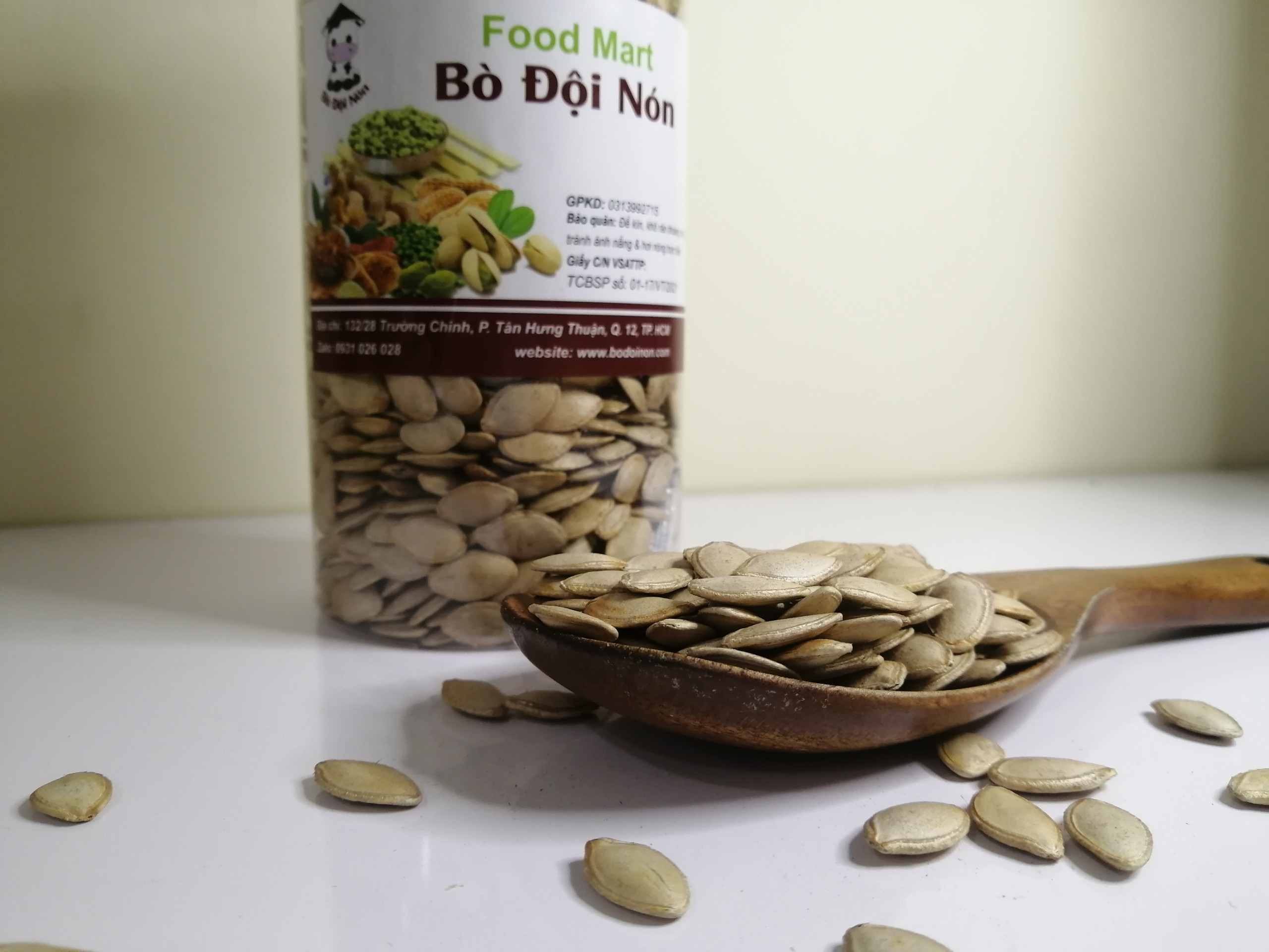 500g hạt bí trắng bò đội nón