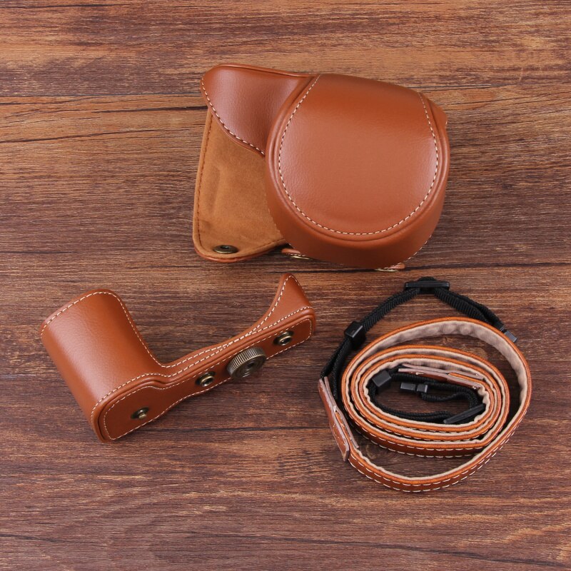 For Camcorder ZV-E10 Mirrorless System Camera Zve10 Retro Camera Leather Case Leather Bag PU Camera Bag Protective Case
