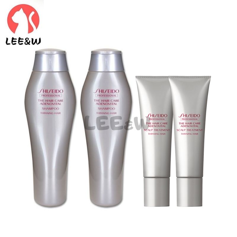 Shiseido Professional Adenovital Thinning Hair Set Shampoo 250ml X 2 And Scalp Treatment 130g X 2 Lazada Singapore