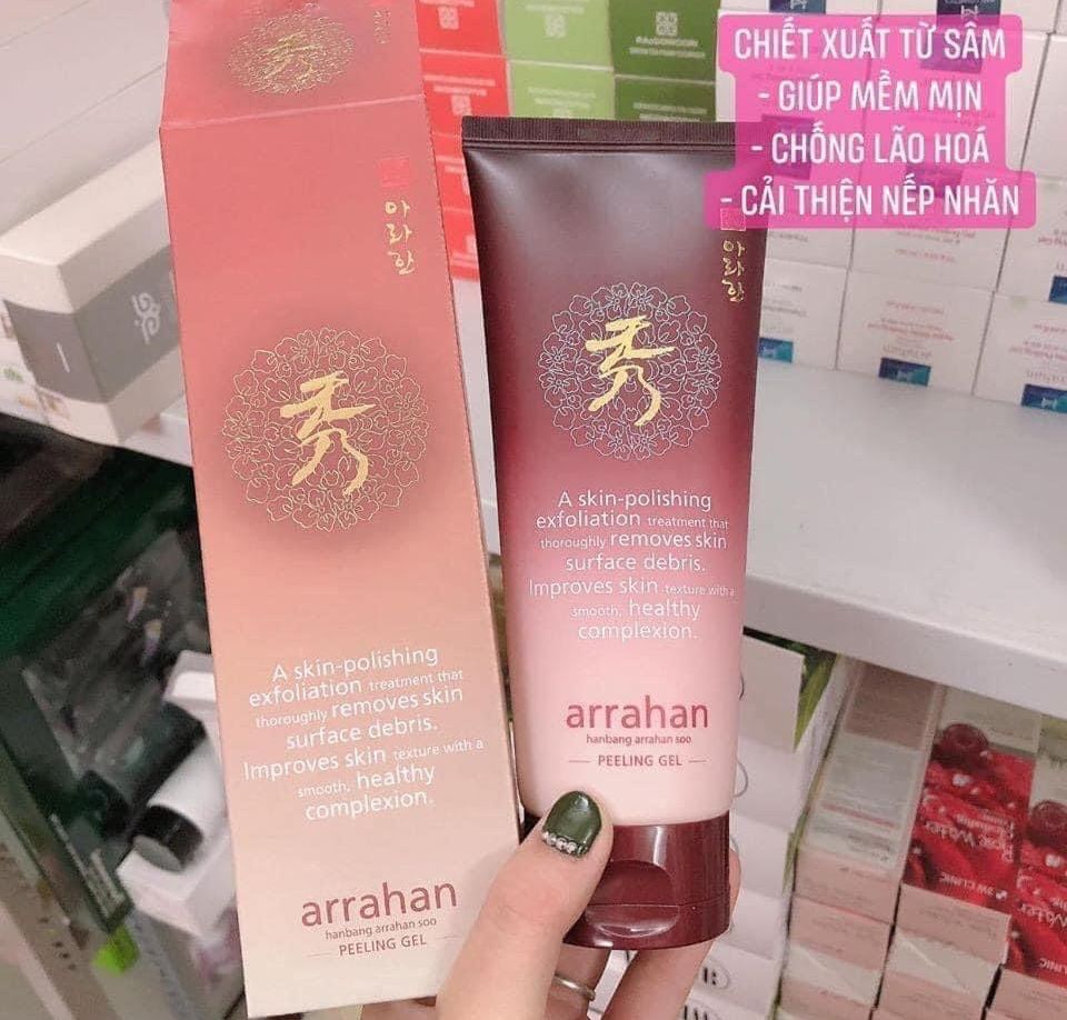 Tẩy da chết nhân sâm Arrahan Hàn Quốc 180ml
