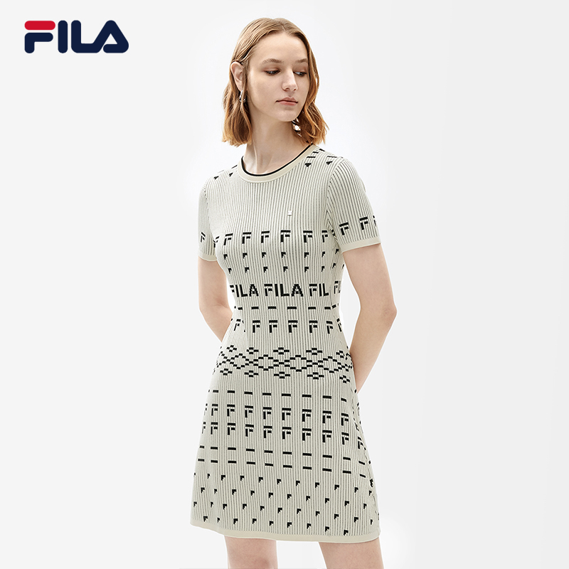 White clearance fila dress