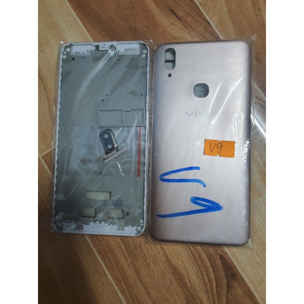 Vỏ vivo v9 có khay sim,sườn và kính camera bao test
