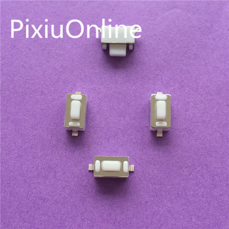 【TopazTrove】50PCS YT2030 3*6*5 5.0H white touch switch SMD button 3 * 6 * 5mm feet Mini micro switch a little press 2 two feet pin. 