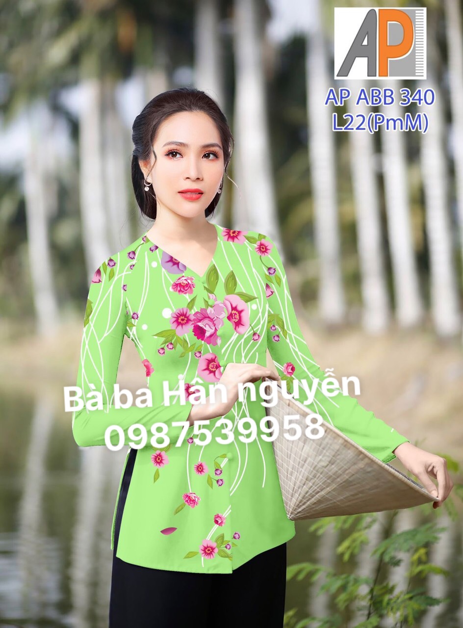 BÀ BA LỤA IN HOA N02( KÈM QUẦN)