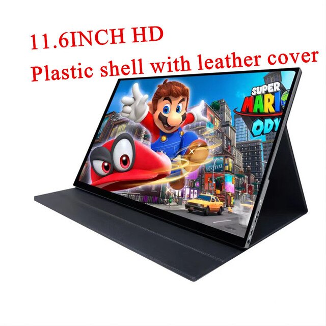 11.6-inch to 15.6-inch portable expansion display hd fhd ips 1080p connected to lap and phone through hdmi type-c minihdmi