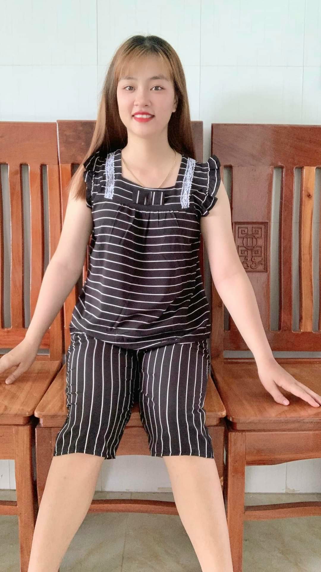 Đồ bộ lụa lửng mặc nhà