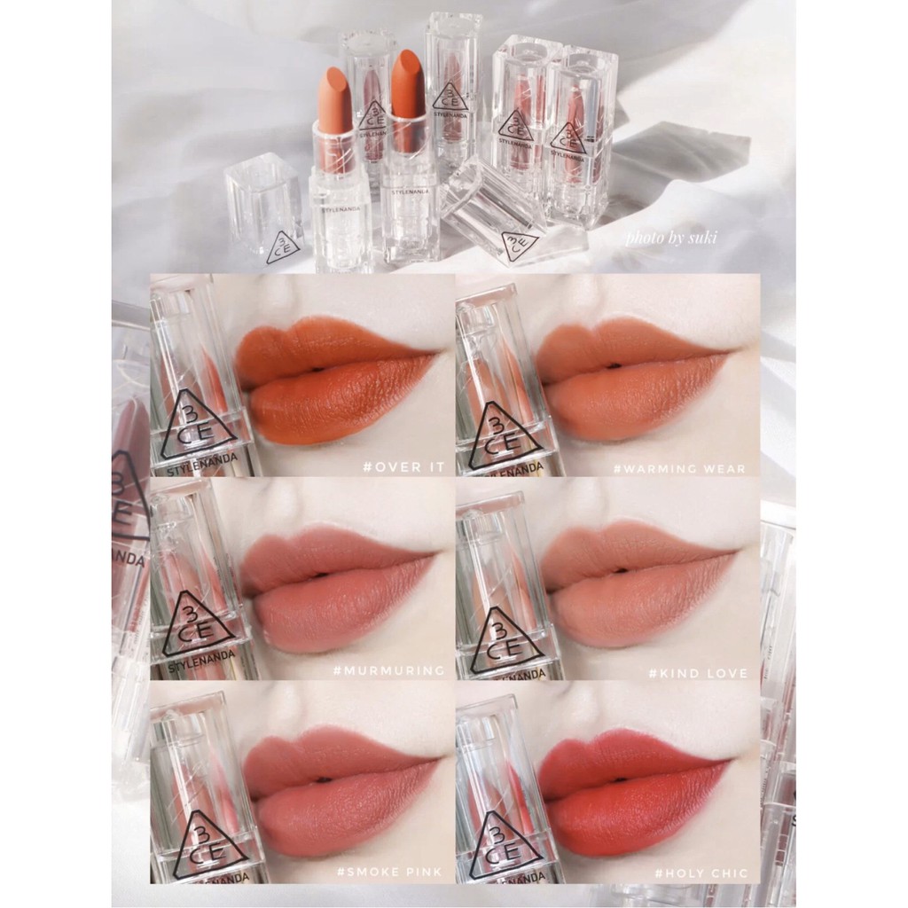 Son Thỏi 3CE Soft Matte Lipstick Clear Layer Edition