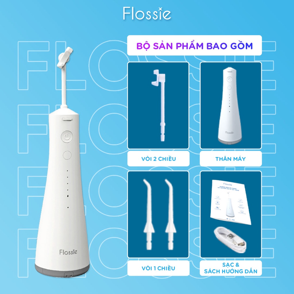 Combo 2 vòi phun 2 chiều thay thế cho máy tăm nước Flossie