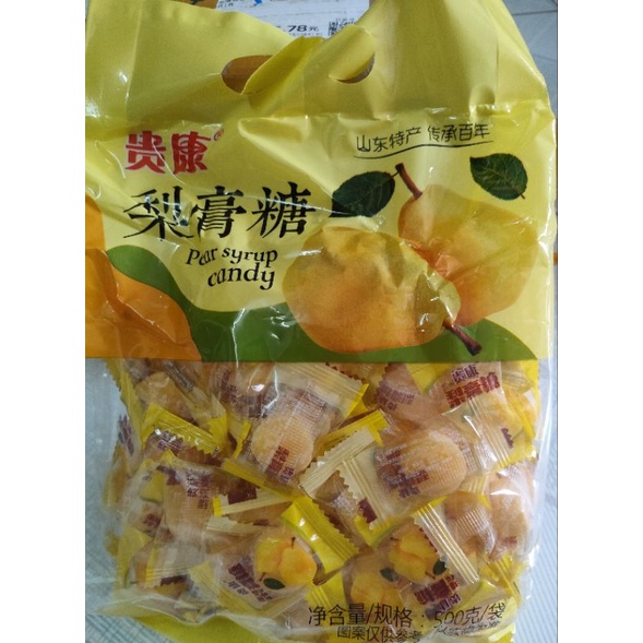 Kẹo lê nhuận phế bổ phổi - 500g/bịch